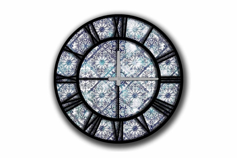 Diyadin Dekorklocka 50 cm Rund, Flerfärgad