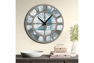 Diyadin Dekorklocka 50 cm Rund - Flerfärgad - Inredning - Väggdekor - Väggklocka & väggur