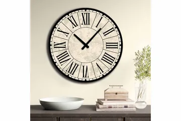 Diyadin Dekorklocka 50 cm Rund - Flerfärgad - Inredning - Väggdekor - Väggklocka & väggur