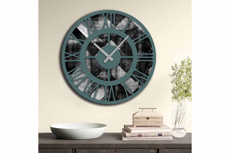 Diyadin Dekorklocka 50 cm Rund - Flerfärgad - Inredning - Väggdekor - Väggklocka & väggur