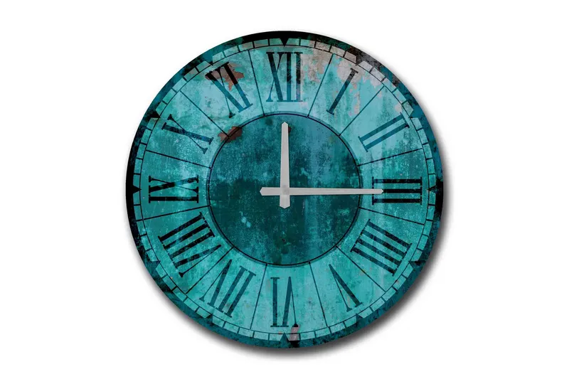 Diyadin Dekorklocka 50 cm Rund, Flerfärgad