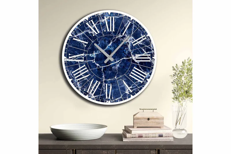 Diyadin Dekorklocka 50 cm Rund - Flerfärgad - Inredning - Väggdekor - Väggklocka & väggur