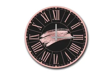Diyadin Dekorklocka 50 cm Rund - Flerfärgad - Inredning - Väggdekor - Väggklocka & väggur