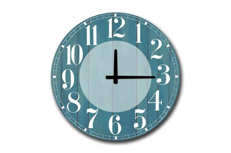 Diyadin Dekorklocka 50 cm Rund, Flerfärgad