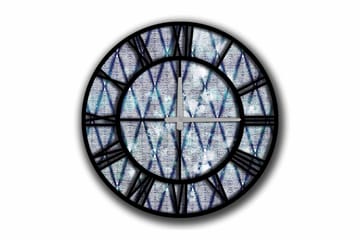 Diyadin Dekorklocka 50 cm Rund - Flerfärgad - Inredning - Väggdekor - Väggklocka & väggur