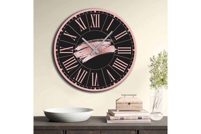 Diyadin Dekorklocka 50 cm Rund - Flerfärgad - Inredning - Väggdekor - Väggklocka & väggur