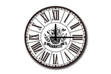 Diyadin Dekorklocka 50 cm Rund - Flerfärgad - Inredning - Väggdekor - Väggklocka & väggur