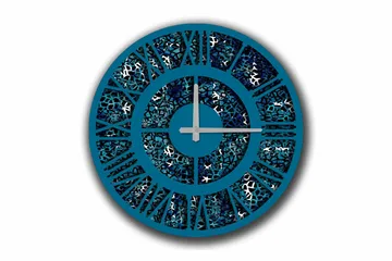 Diyadin Dekorklocka 50 cm Rund - Flerfärgad - Inredning - Väggdekor - Väggklocka & väggur