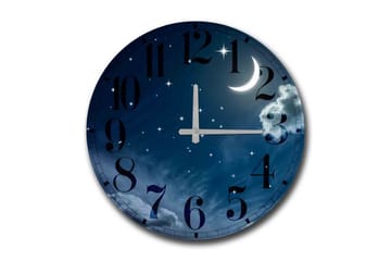 Diyadin Dekorklocka 50 cm Rund Scenic - Flerfärgad - Inredning - Väggdekor - Väggklocka & väggur