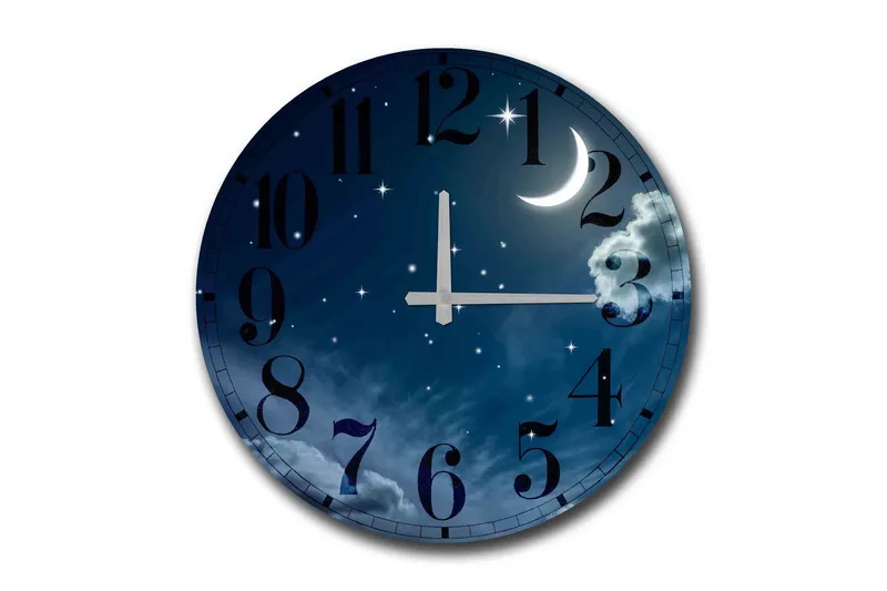 Diyadin Dekorklocka 50 cm Rund Scenic, Flerfärgad