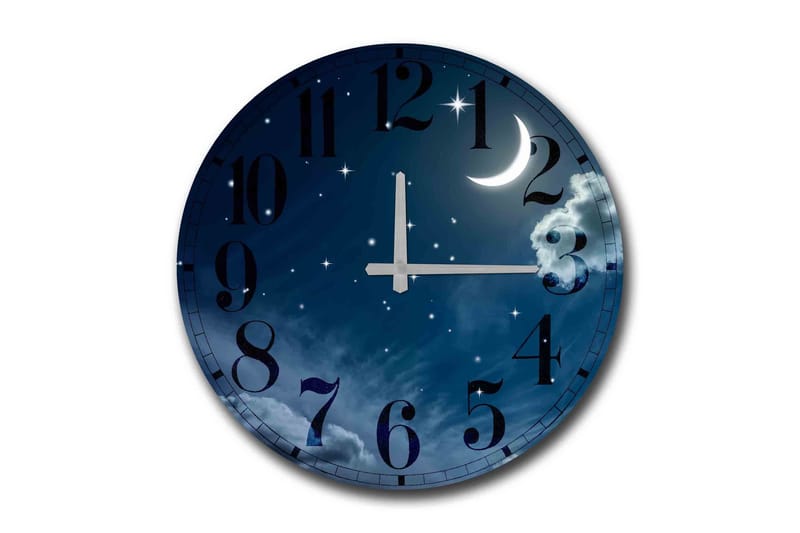 Diyadin Dekorklocka 50 cm Rund Scenic, Flerfärgad