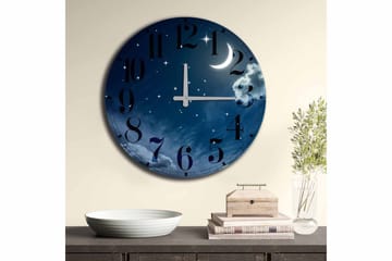 Diyadin Dekorklocka 50 cm Rund Scenic - Flerfärgad - Inredning - Väggdekor - Väggklocka & väggur