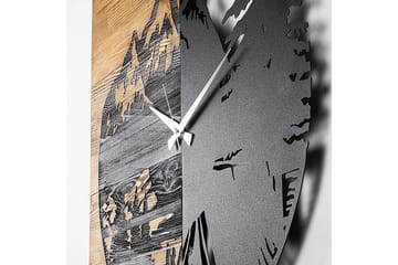 Musemolen Väggklocka Skog - Svart|Valnöt - Inredning - Väggdekor - Väggklocka & väggur