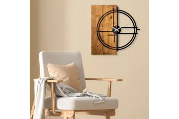 Musemolen Väggklocka - Svart|Ljus Valnöt - Inredning - Väggdekor - Väggklocka & väggur