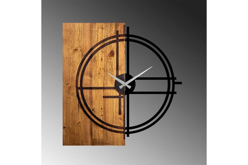 Musemolen Väggklocka - Svart|Ljus Valnöt - Inredning - Väggdekor - Väggklocka & väggur