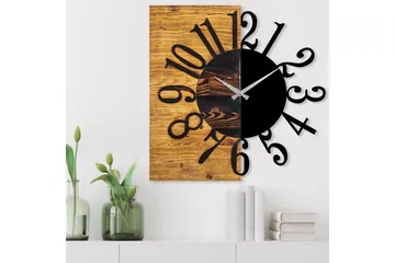 Musemolen Väggklocka - Svart|Valnöt - Inredning - Väggdekor - Väggklocka & väggur