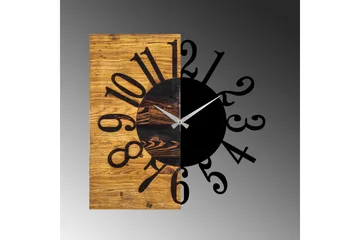 Musemolen Väggklocka - Svart|Valnöt - Inredning - Väggdekor - Väggklocka & väggur