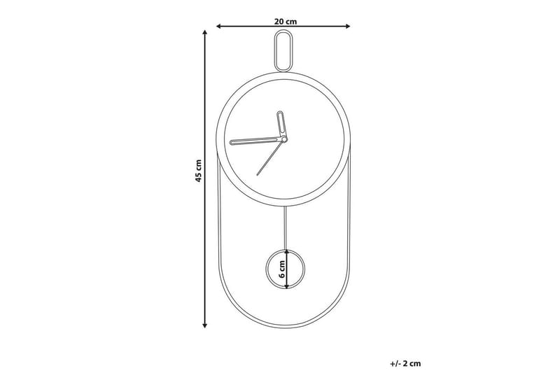 Pendelur Sierre Ljus trä/svart - Ljus trä/svart - Inredning - Väggdekor - Väggklocka & väggur - Urverk till väggklocka