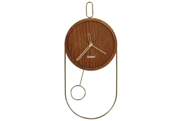 Pendelur Sierre Mörkt trä/guld - Mörkt trä/guld - Inredning - Väggdekor - Väggklocka & väggur - Urverk till väggklocka