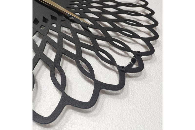 Salechard Väggklocka 50x50 cm - Metall/Svart - Inredning - Väggdekor - Väggklocka & väggur