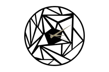 Salechard Väggklocka 50x50 cm VP Italy - Metall/Svart - Inredning - Väggdekor - Väggklocka & väggur