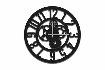 Shentala Väggklocka 49x49 cm - Metall/Svart - Inredning - Väggdekor - Väggklocka & väggur