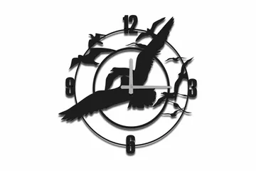 Shentala Väggklocka 49x49 cm - Metall/Svart - Inredning - Väggdekor - Väggklocka & väggur