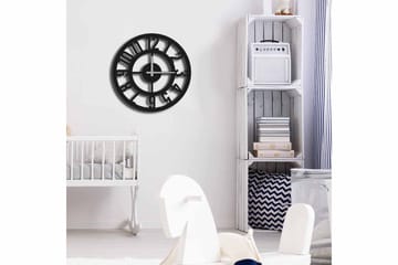 Shentala Väggklocka 49x49 cm - Metall/Svart - Inredning - Väggdekor - Väggklocka & väggur