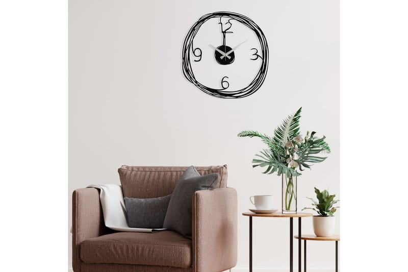 Stompeton Väggklocka - Svart - Inredning - Väggdekor - Väggklocka & väggur