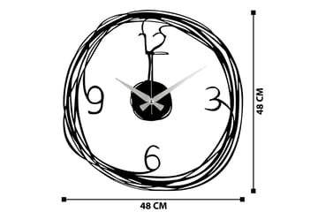 Stompeton Väggklocka - Svart - Inredning - Väggdekor - Väggklocka & väggur