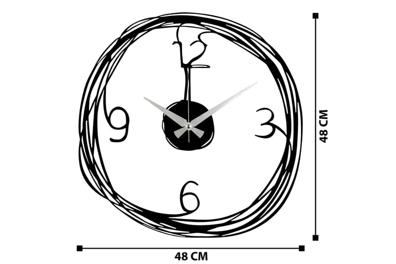 Stompeton Väggklocka - Svart - Inredning - Väggdekor - Väggklocka & väggur