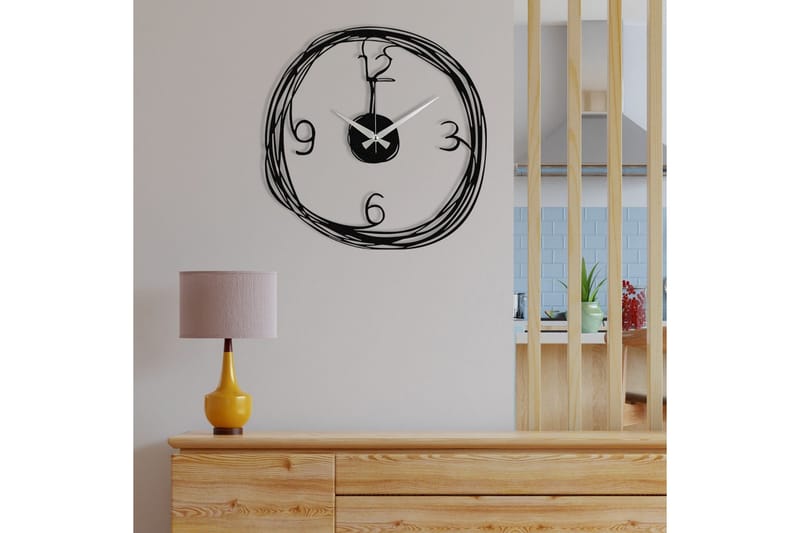Stompeton Väggklocka - Svart - Inredning - Väggdekor - Väggklocka & väggur
