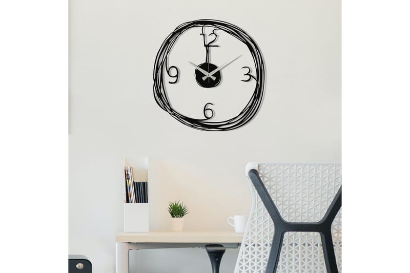 Stompeton Väggklocka - Svart - Inredning - Väggdekor - Väggklocka & väggur
