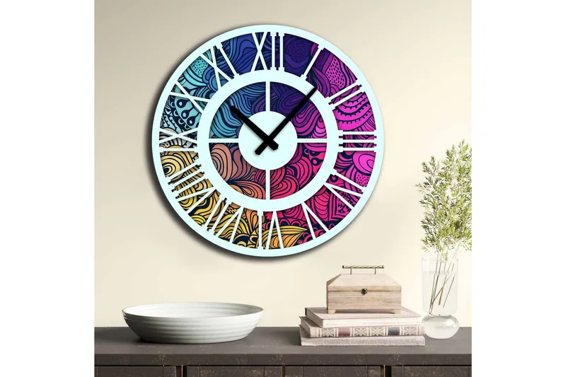 Väggdekor MDF Klocka - Inredning - Väggdekor - Väggklocka & väggur