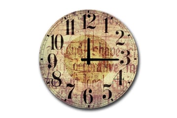 Väggdekor MDF Klocka - Inredning - Väggdekor - Väggklocka & väggur