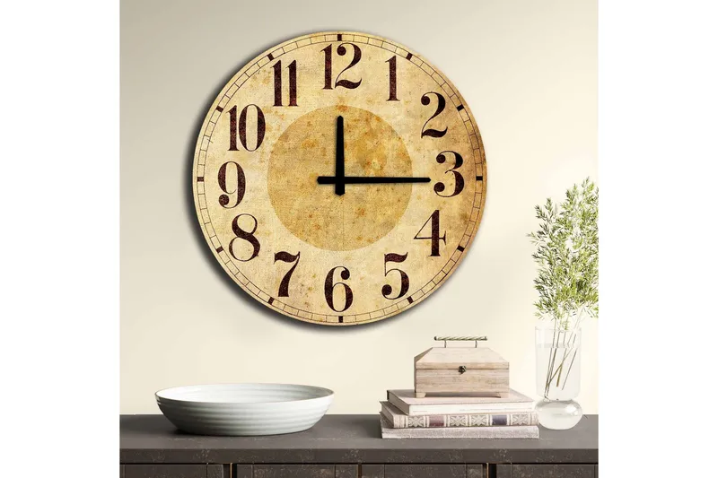 Väggdekor MDF Klocka - Inredning - Väggdekor - Väggklocka & väggur