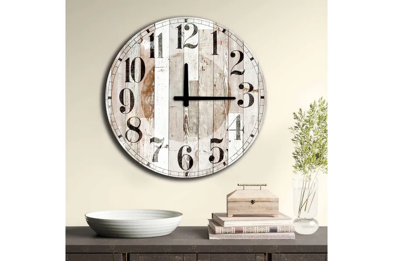 Väggdekor MDF Klocka - Inredning - Väggdekor - Väggklocka & väggur