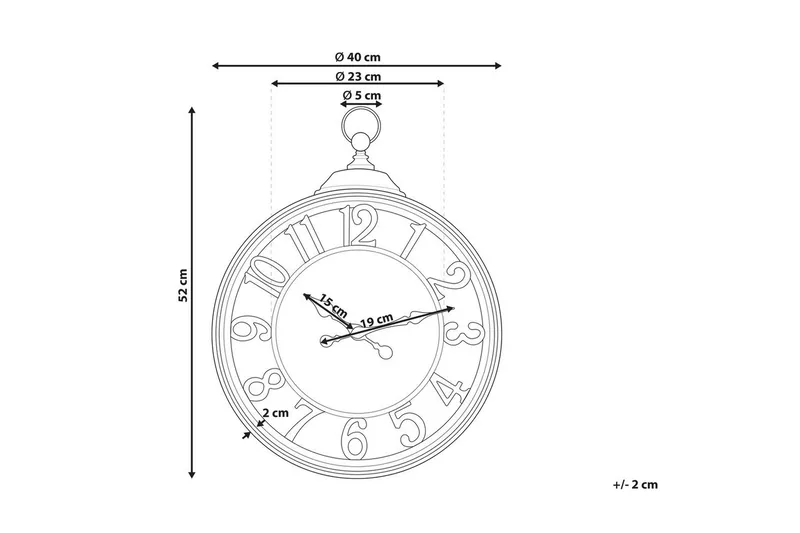 Väggklocka Alcoba - Inredning - Väggdekor - Väggklocka & väggur - Urverk till väggklocka