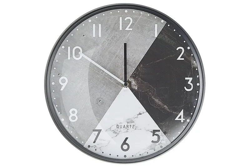Väggklocka Davos Grå/svart/vit, Grå/svart/vit