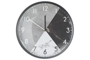 Väggklocka Davos Grå/svart/vit - Grå/svart/vit - Inredning - Väggdekor - Väggklocka & väggur - Urverk till väggklocka