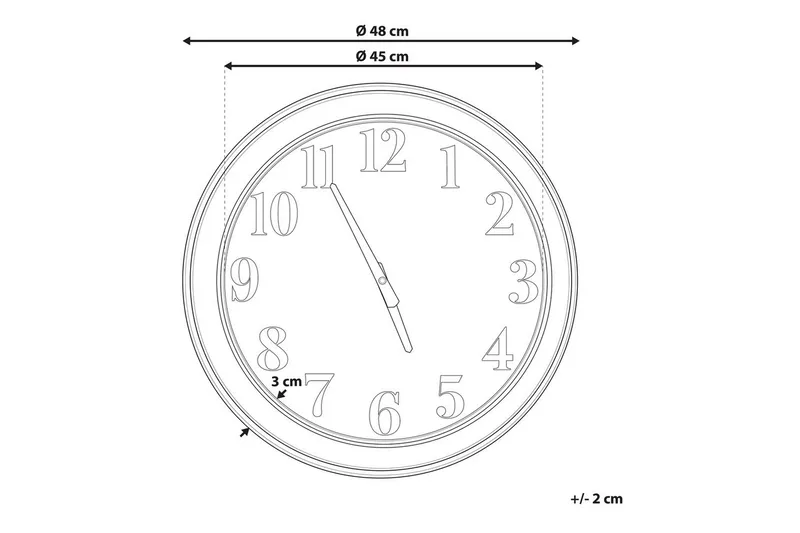 Väggklocka Horw - Inredning - Väggdekor - Väggklocka & väggur - Urverk till väggklocka