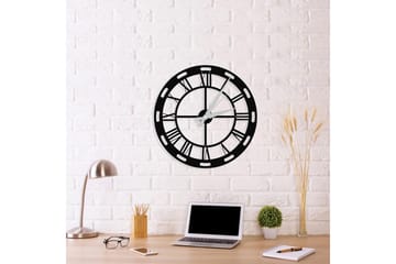 Väggklocka Igarka 48x50 cm - Metall/Svart - Inredning - Väggdekor - Väggklocka & väggur