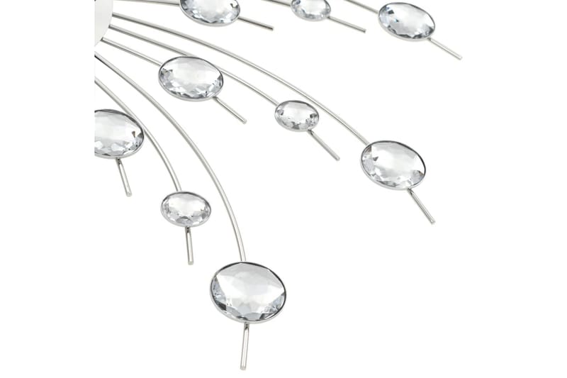 Väggklocka med Quartz-urverk 50 cm modern design - Silver - Väggklocka & väggur - Dekoration & inredningsdetaljer