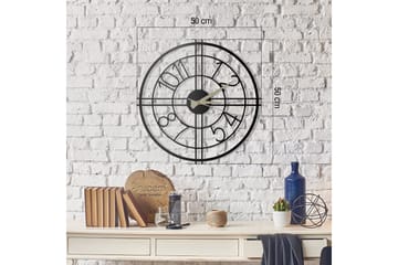 Väggklocka Salemal 50x50 cm VP Spain - Metall/Svart - Inredning - Väggdekor - Väggklocka & väggur