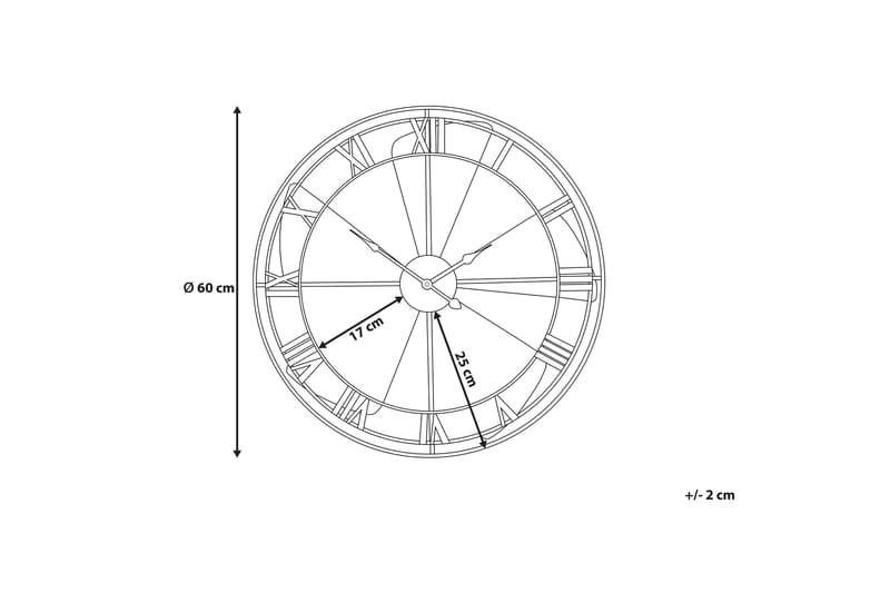 Väggklocka Wikon 60 cm - Flerfärgad - Väggklocka & väggur - Dekoration & inredningsdetaljer