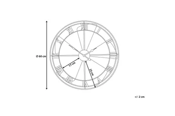 Wikon Väggklocka 60 cm - Flerfärgad - Inredning - Väggdekor - Väggklocka & väggur