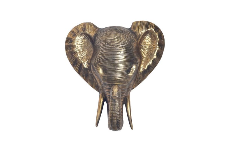 Väggdekoration Wohnling Elefant Polerad gjuten aluminium väggmonterad industriell