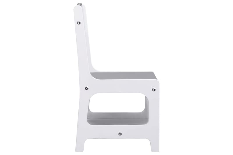 Barnbord med 2 stolar vit MDF - Vit - Barnbord