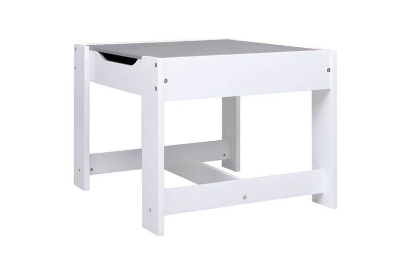 Barnbord med 2 stolar vit MDF - Vit - Barnbord
