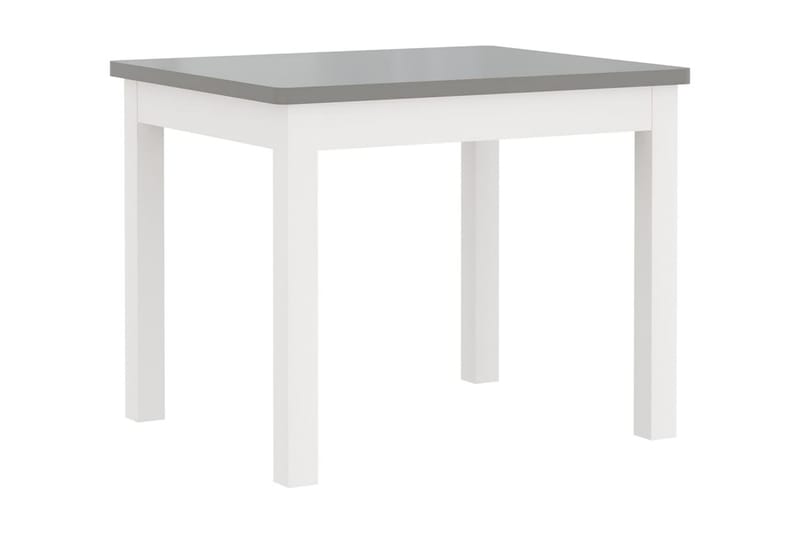 Barnbord och stolar 3 delar vit och grå MDF - Vit - Barnbord